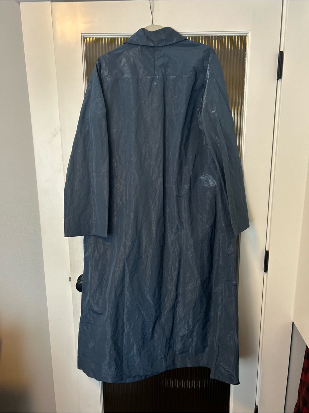 NWT COS Blue Crinkled Technical Coat - Picture 4 of 5